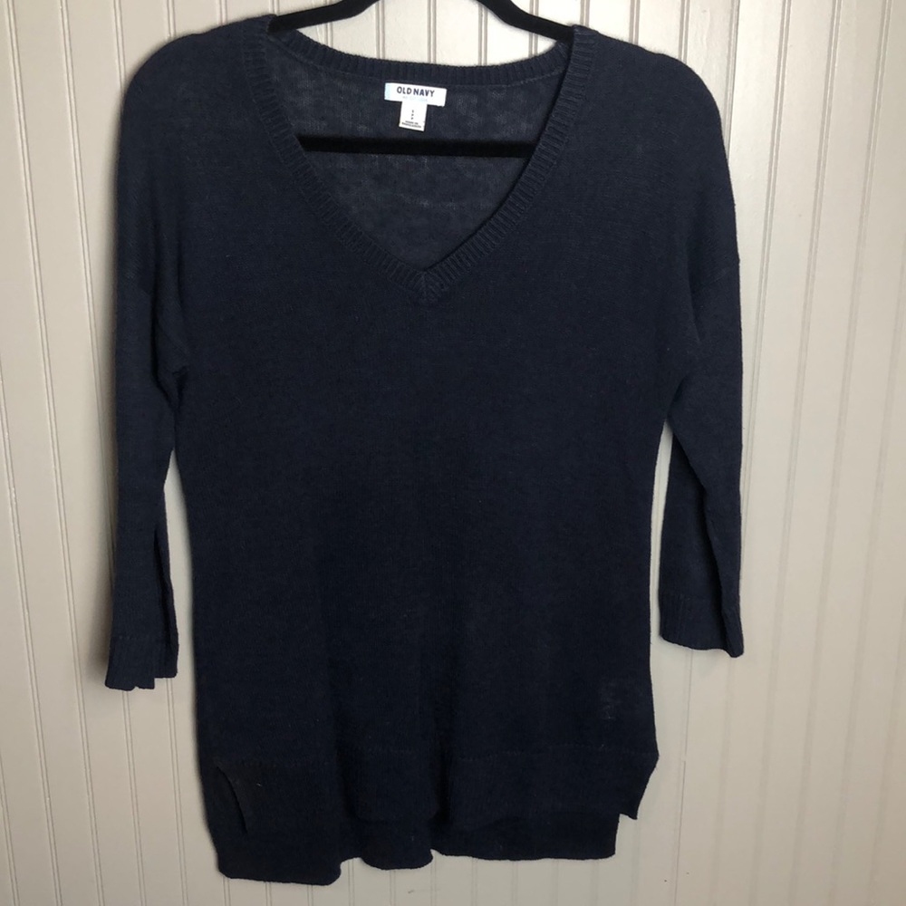 Old Navy V-Neck Navy Sweater